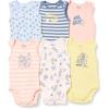 imageAmazon Essentials Disney  Star Wars  Princess Baby Girls Sleeveless Bodysuits Pack of 6Alice Tea Party