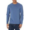 imageAmazon Essentials Mens RegularFit Crewneck TShirts LongSleeveBlue Heather