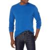 imageAmazon Essentials Mens RegularFit Crewneck TShirts LongSleeveBright Blue