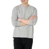 imageAmazon Essentials Mens RegularFit Crewneck TShirts LongSleeveLight Grey Heather