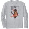 imageAmazon Essentials Star Wars Chewbacca Chewie Is My Valentine Long Sleeve TShirtHeather Grey