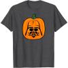 imageAmazon Essentials Star Wars Darth Vader Halloween Pumpkin Jack OLantern TShirtDark Heather Grey