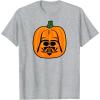 imageAmazon Essentials Star Wars Darth Vader Halloween Pumpkin Jack OLantern TShirtHeather Grey