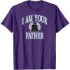imageAmazon Essentials Star Wars Mens Darth Vader I Am Your Father Collegiate Crest TShirt Black SmallPurple