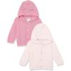 imageAmazon Essentials Unisex Babies Hooded Sweater Pack of 2Dusty RoseLight Pink