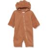 imageAmazon Essentials Unisex Babies Sherpa Fleece Bunting SuitLight Caramel