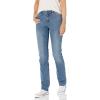 imageAmazon Essentials Womens Jeans Mid Rise Straight Leg Style Slim FitMedium Wash