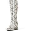 imageAmazon Essentials Womens Tall Heel BootSnake Faux Leather