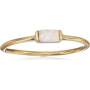 imageAmazon Essentials 18K Yellow Gold Plated Sterling Silver Cubic Zirconia Fashion Stackable Ring previously Amazon CollectionCreated Opal October
