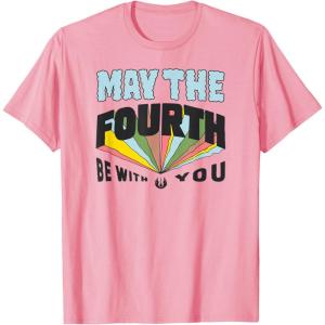 imageAmazon Essentials Boys May the Fourth Be With You Multi Color TShirt Blue SmallPink
