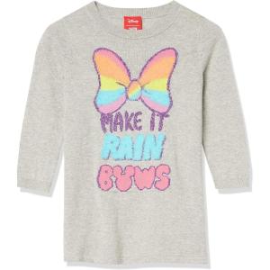 imageAmazon Essentials Disney  Marvel  Star Wars  Frozen  Princess Girls and Toddlers Sweater DressesMinnierainbow