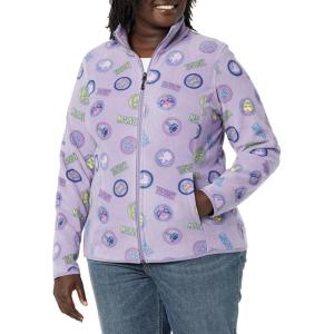 imageAmazon Essentials Disney  Marvel  Star Wars Womens Polar Fleece FullZip Mock JacketsMarvel Logo