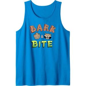 imageAmazon Essentials Guardians of the Galaxy Groot and Rocket Bark and Bite Tank TopSapphire Blue