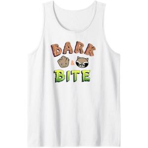 imageAmazon Essentials Guardians of the Galaxy Groot and Rocket Bark and Bite Tank TopWhite