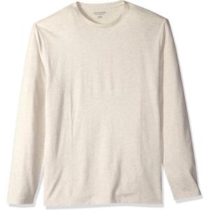 imageAmazon Essentials Mens RegularFit Crewneck TShirts LongSleeveOatmeal Heather