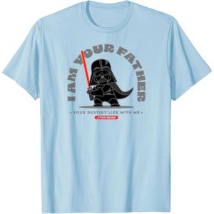 imageAmazon Essentials Mens Standing Darth Vader I Am Your Father TShirt Black SmallBaby Blue