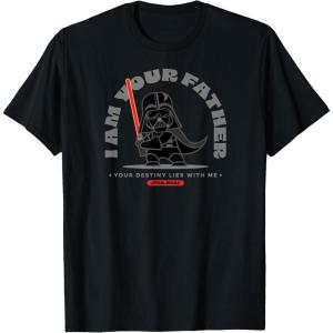imageAmazon Essentials Mens Standing Darth Vader I Am Your Father TShirt Black SmallBlack