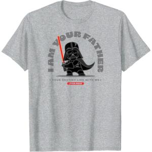 imageAmazon Essentials Mens Standing Darth Vader I Am Your Father TShirt Black SmallHeather Grey