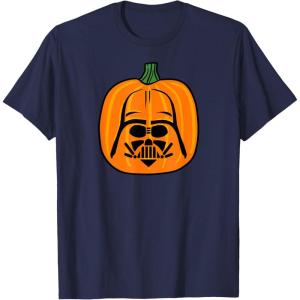 imageAmazon Essentials Star Wars Darth Vader Halloween Pumpkin Jack OLantern TShirtNavy Blue