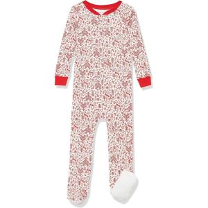 imageAmazon Essentials Unisex Toddlers and Babies Cotton SnugFit Footed Sleeper Pajamas  Discontinued Colors MultipacksForest