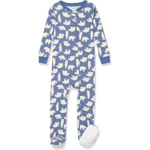 imageAmazon Essentials Unisex Toddlers and Babies Cotton SnugFit Footed Sleeper Pajamas  Discontinued Colors MultipacksPolar Bear