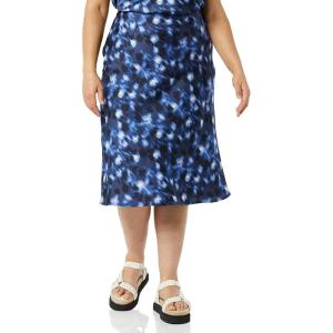 imageAmazon Essentials Womens Georgette Slip Skirt Previously Daily RitualBlue Abstract