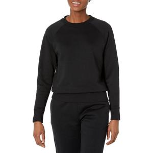 imageAmazon Essentials Womens RelaxedFit Crewneck Pullover LongSleeve Sweatshirt Available in Plus SizeBlack
