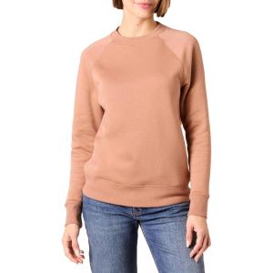 imageAmazon Essentials Womens RelaxedFit Crewneck Pullover LongSleeve Sweatshirt Available in Plus SizeLight Brown