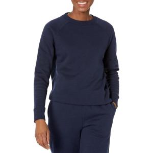 imageAmazon Essentials Womens RelaxedFit Crewneck Pullover LongSleeve Sweatshirt Available in Plus SizeNavy