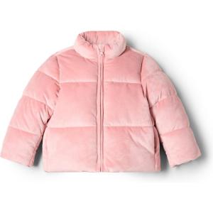 imageAmazon Essentials x Sofia Grainge Toddlers and Baby Girls Velour Puffer JacketRose