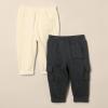 imageAmazon Essentials Baby Boys Cargo Joggers Pack of 2BeigeCharcoal