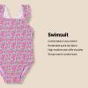 imageAmazon Essentials Baby Girls Frill OnePiece SwimsuitLilac Hot Pink Posey Floral