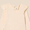 imageAmazon Essentials Baby Girls LongSleeved Ruffle Bodysuits Pack of 2Oatmeal HeatherPale Pink