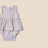imageAmazon Essentials Baby Girls Sleeveless Bodysuit Dress Pack of 3Pale PinkBlue Posey Floral