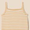 imageAmazon Essentials Baby Girls Sleeveless Bodysuits Pack of 3Pale PeachStripeLion and Pony