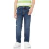 imageAmazon Essentials Boys Regular StraightFit JeansDark Wash