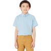 imageAmazon Essentials Boys Uniform ShortSleeve Woven Stretch Poplin ButtonDown Shirts Pack of 3Blue