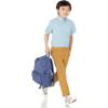 imageAmazon Essentials Boys Uniform ShortSleeve Woven Stretch Poplin ButtonDown Shirts Pack of 3Blue