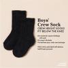 imageAmazon Essentials Boys and Toddlers Cotton Cushioned Crew Sports Socks 10 PairsWhite Stripe