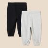 imageAmazon Essentials Boys and Toddlers Cotton Joggers Pack of 2BlackLight Grey Heather