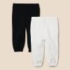 imageAmazon Essentials Boys and Toddlers Cotton Joggers Pack of 2BlackWhite