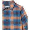 imageAmazon Essentials Boys and Toddlers Flannel Button Down ShirtBlue Orange Plaid