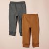 imageAmazon Essentials Boys and Toddlers Fleece Jogger Sweatpants MultipacksCharcoal HeatherLight Brown