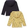 imageAmazon Essentials Boys and Toddlers Lightweight LongSleeve Hooded TShirt Pack of 2BlackYellow Outdoor Icons