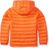 imageAmazon Essentials Boys and Toddlers Lightweight WaterResistant Packable Hooded Puffer JacketBright Orange