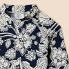 imageAmazon Essentials Boys and Toddlers Long Sleeve Rashguard TShirtNavy Folk Floral