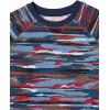 imageAmazon Essentials Boys and Toddlers LongSleeve Knit Thermal TShirt Pack of 3Blue CamoIvoryNavy