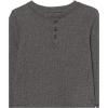 imageAmazon Essentials Boys and Toddlers LongSleeve Knit Thermal TShirt Pack of 3Dark GreyGrey Rugby StripeWhite