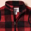 imageAmazon Essentials Boys and Toddlers Polar Fleece VestRed Exploded Buffalo Check