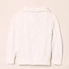 imageAmazon Essentials Boys and Toddlers QuarterZip CableKnit RelaxedFit SweaterEggshell White